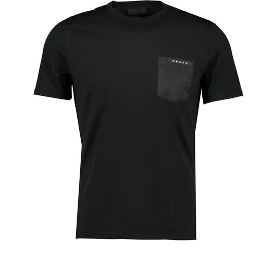 CONTRAST NYLON T-SHIRT